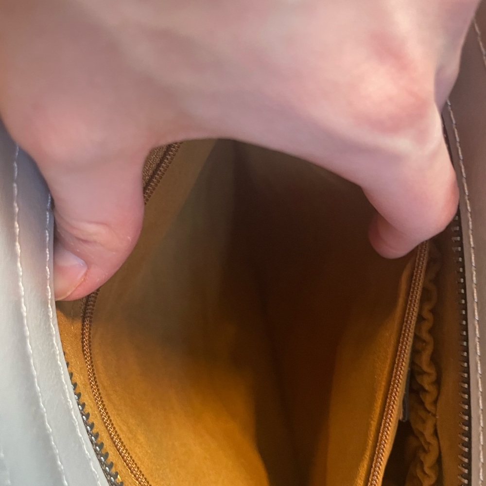 NWT Patricia Nash Leather Rosedale Tote in Stone, Genuine Leather, Quiet Luxury - Picture 5 of 12